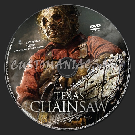Texas Chainsaw (2013) dvd label