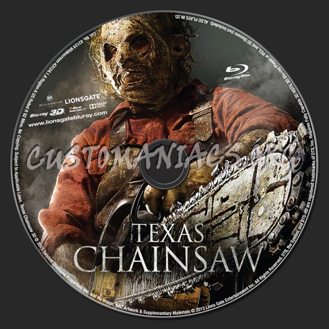 Texas Chainsaw 3D  (2013) blu-ray label