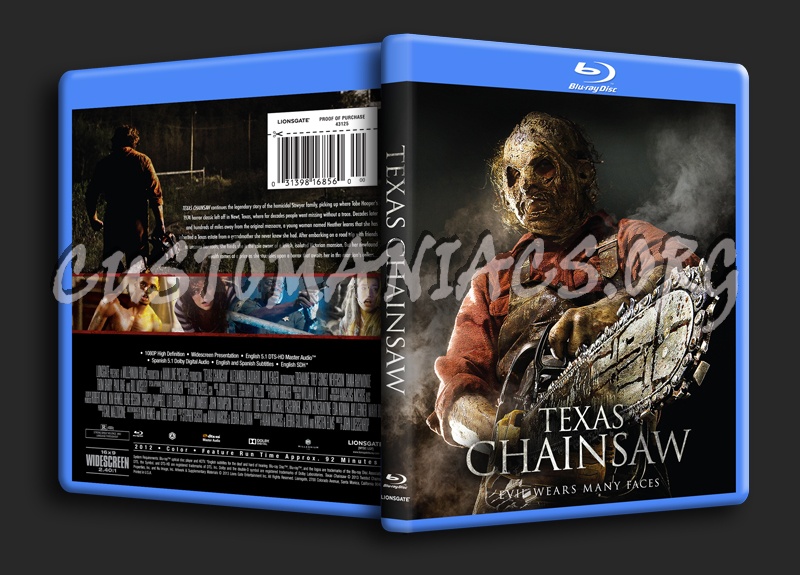 Texas Chainsaw (2013) blu-ray cover