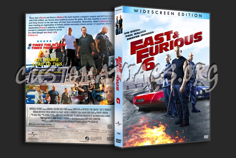 Fast & Furious 6 dvd cover