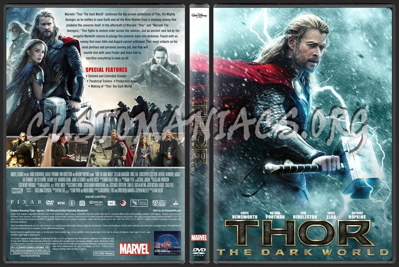 Thor: The Dark World dvd cover