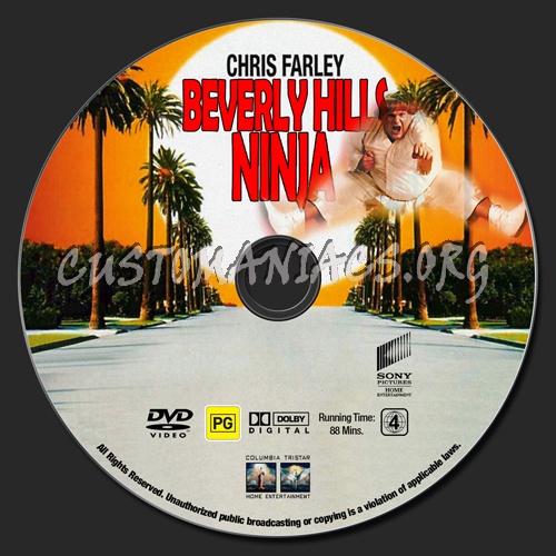Beverly Hills Ninja dvd label