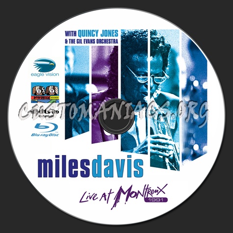 Miles Davis Live at Montreux dvd label