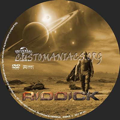 Riddick dvd label