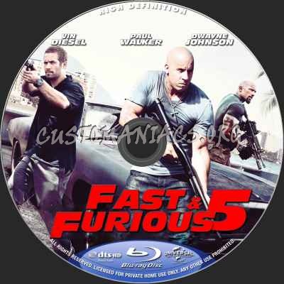 Fast Five blu-ray label