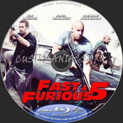 Fast Five blu-ray label