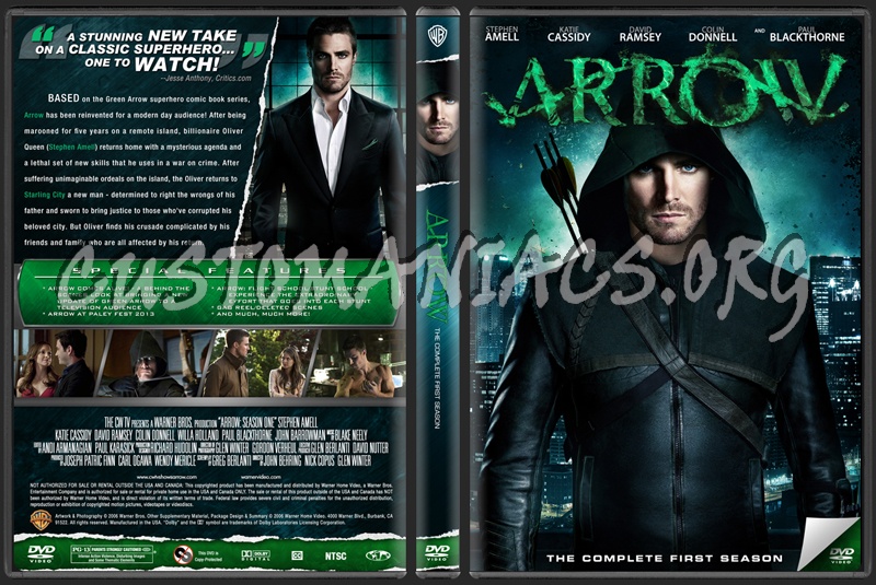 Arrow Season One dvd cover