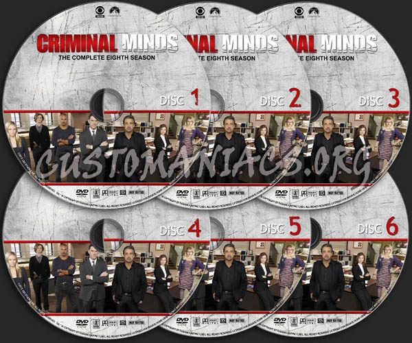 Criminal Minds - Season 8 dvd label