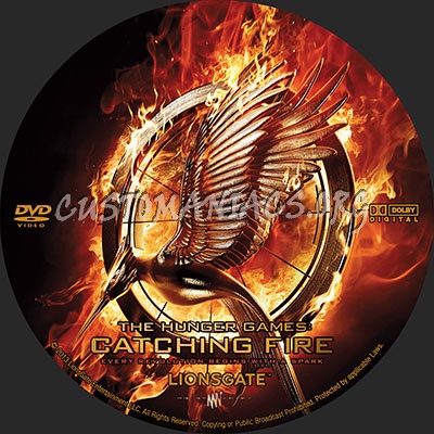 The Hunger Games: Catching Fire dvd label