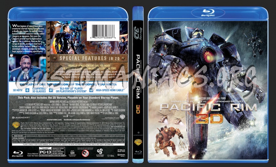 Pacific Rim 3D blu-ray cover