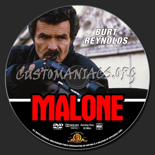 Malone dvd label