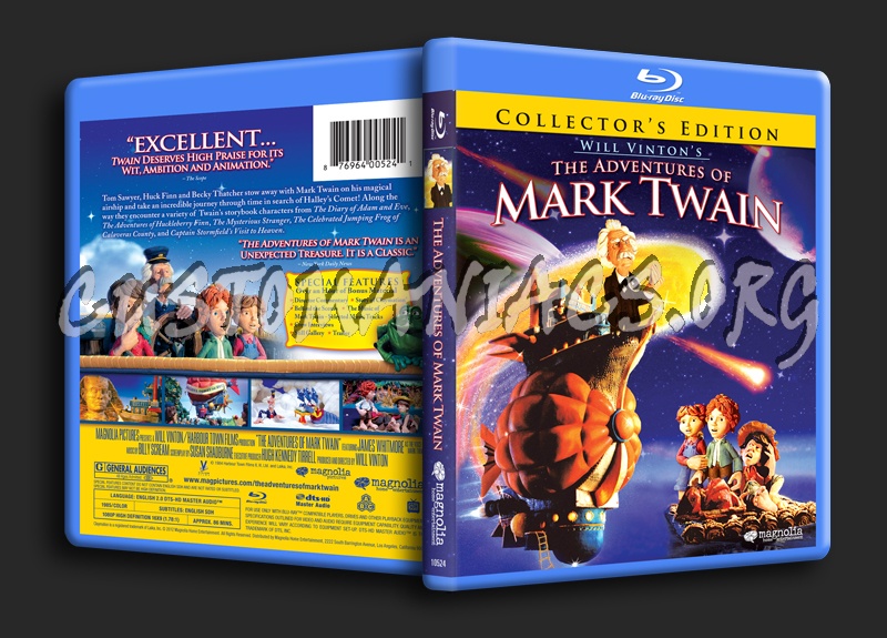 The Adventures of Mark Twain blu-ray cover