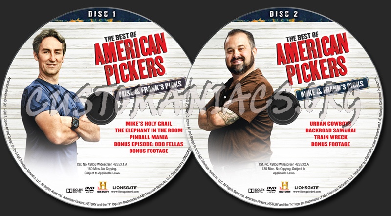 The Best of American Pickers dvd label