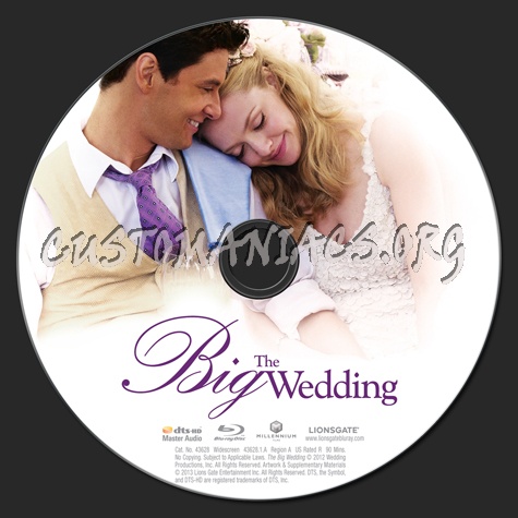 The Big Wedding blu-ray label