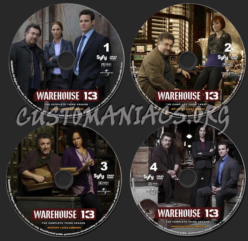 Warehouse 13 - Season 3 dvd label