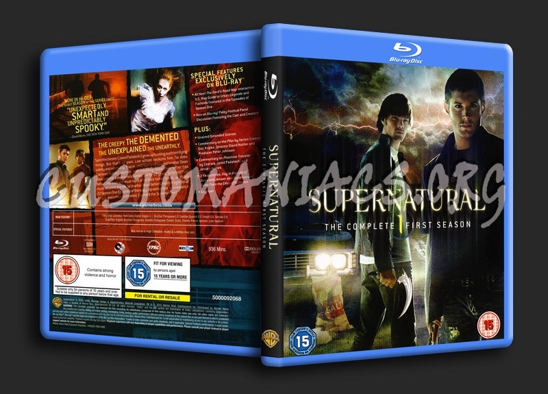 Supernatural Season 1, 2, 3, 4, 5, 6 blu-ray cover