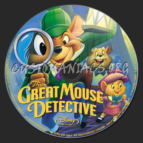 The Great Mouse Detective blu-ray label