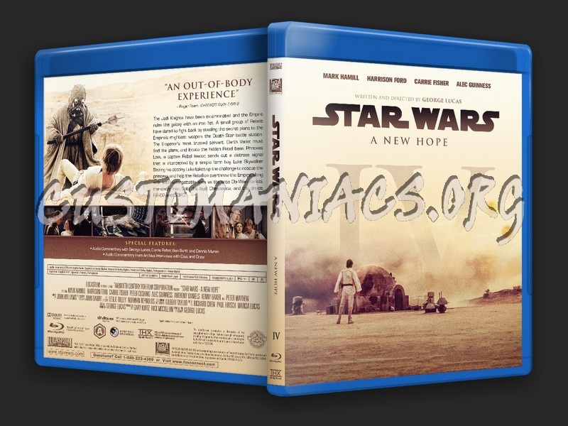 Star Wars IV A New Hope blu-ray cover