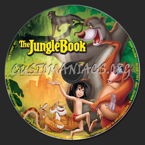 The Jungle Book blu-ray label