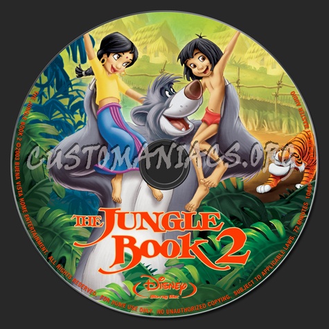 The Jungle Book 2 blu-ray label
