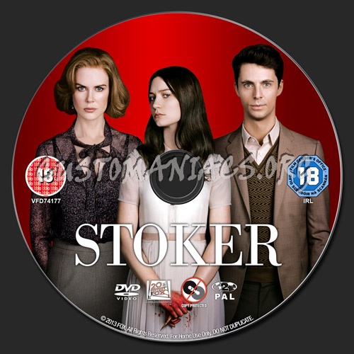 Stoker dvd label