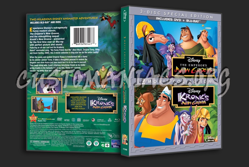 The Emperor's New Groove / Kronk's New Groove dvd cover