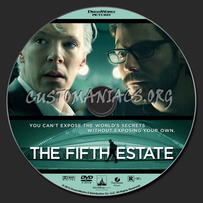 The Fifth Estate dvd label