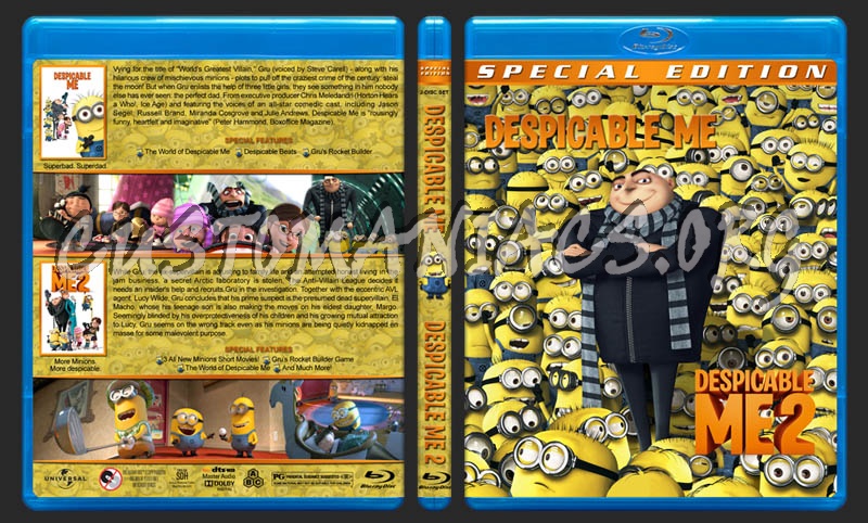 Despicable Me Double Feature blu-ray cover