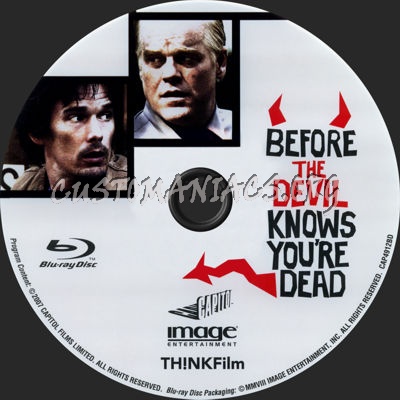 Before the Devil Knows You're Dead blu-ray label