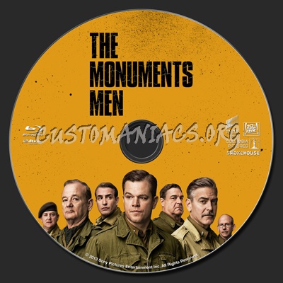 The Monuments Men blu-ray label