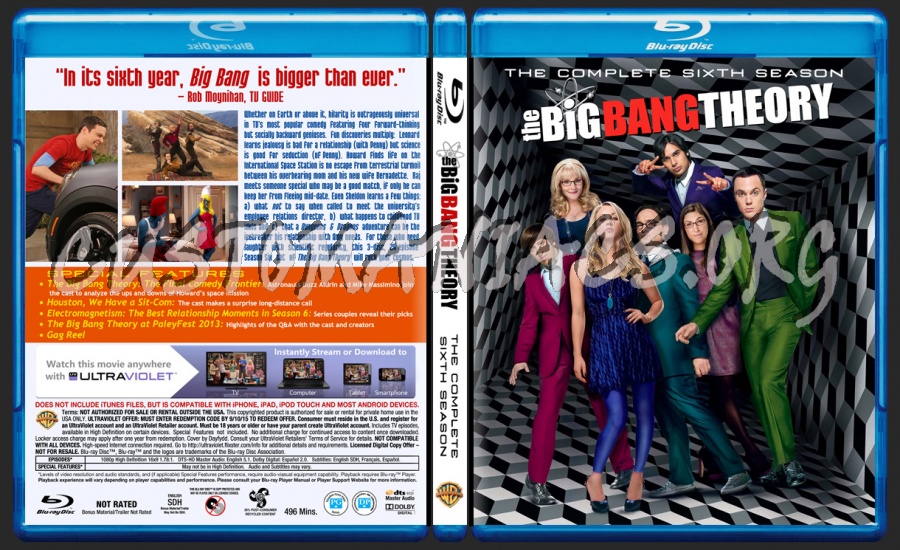 The Big Bang Theory Season 6 blu-ray cover