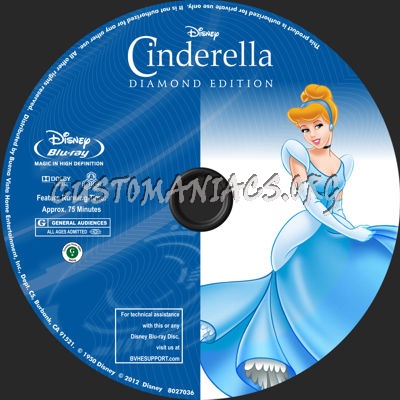 Cinderella (1950) blu-ray label