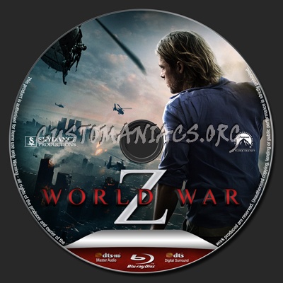 World War Z blu-ray label