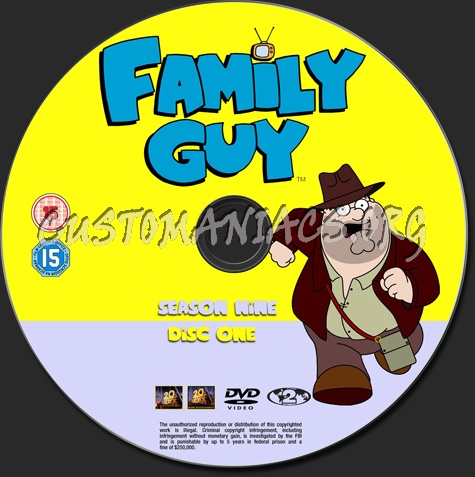 Family Guy - Season 9 dvd label