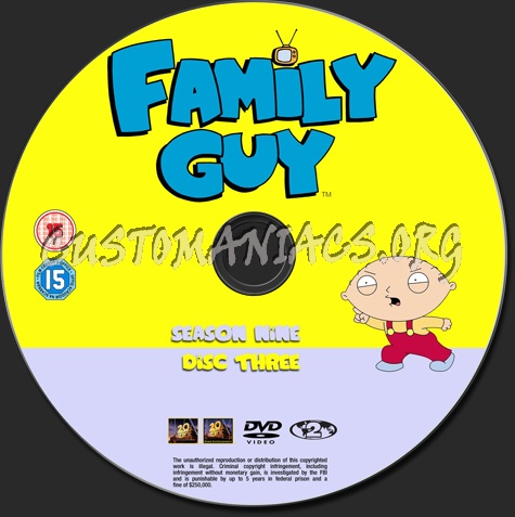 Family Guy - Season 9 dvd label