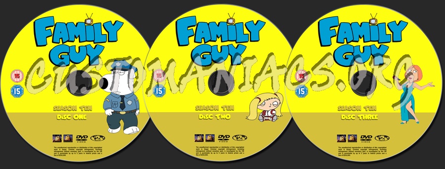 Family Guy - Season 10 dvd label