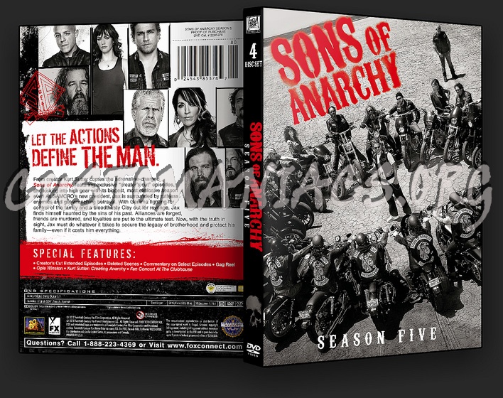 Sons of Anarchy - Season 5 dvd cover