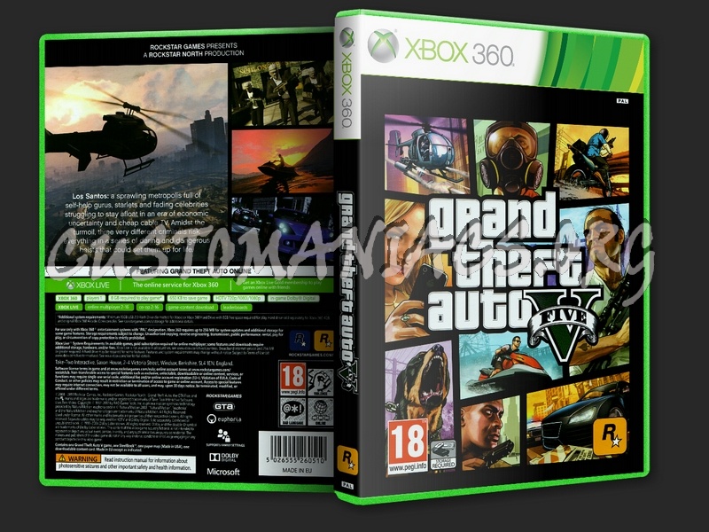 Grand Theft Auto 5 GTA dvd cover