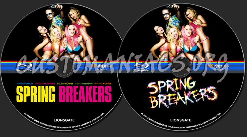Spring Breakers blu-ray label