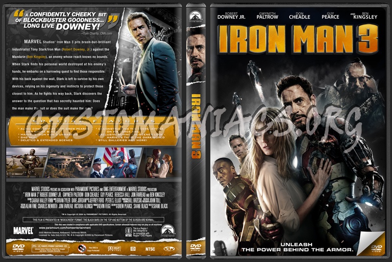 Iron Man 3 dvd cover