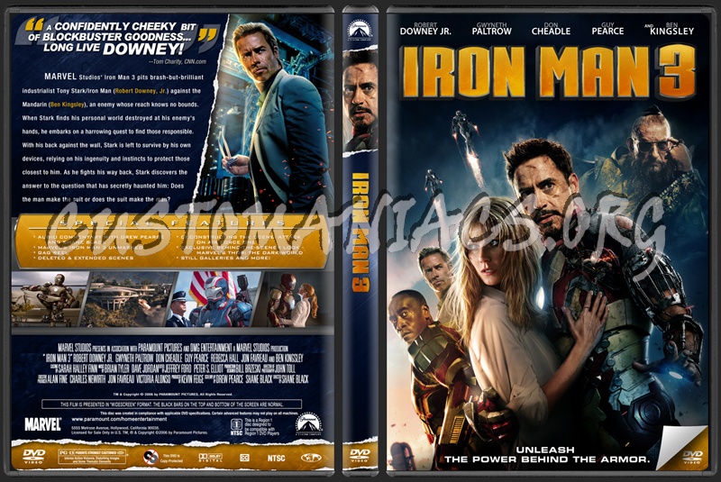 Iron Man 3 dvd cover