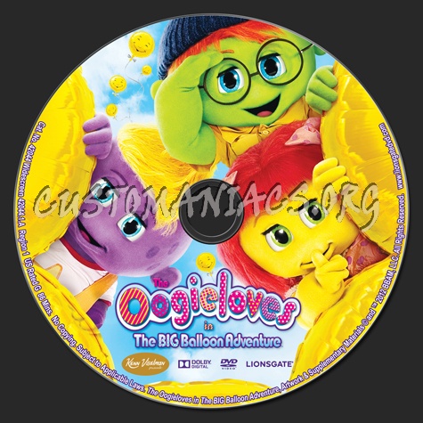 The Oogieloves in The Big Balloon Adventure dvd label