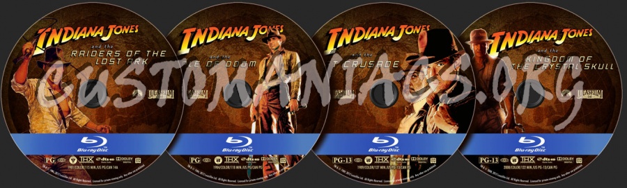 Indiana Jones Complete Collection blu-ray label