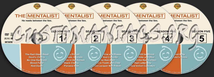The Mentalist - Season 5 dvd label