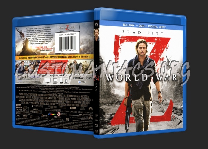 World War Z blu-ray cover