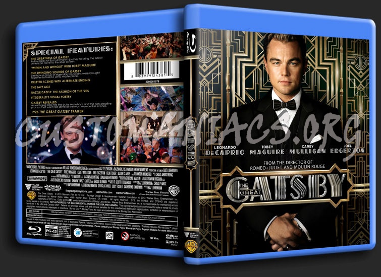 The Great Gatsby blu-ray cover