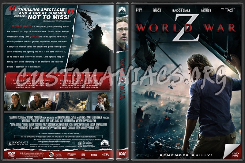 World War Z dvd cover