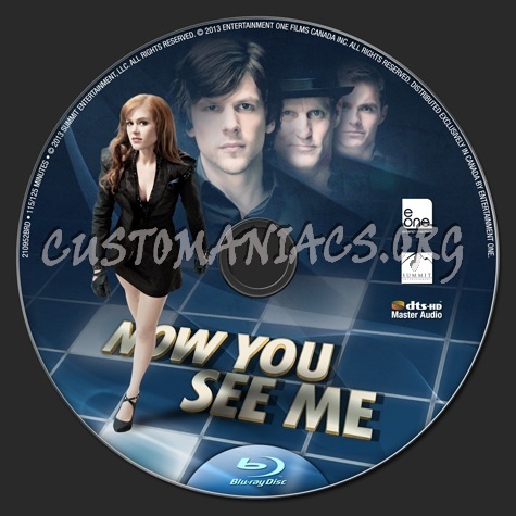 Now You See Me blu-ray label