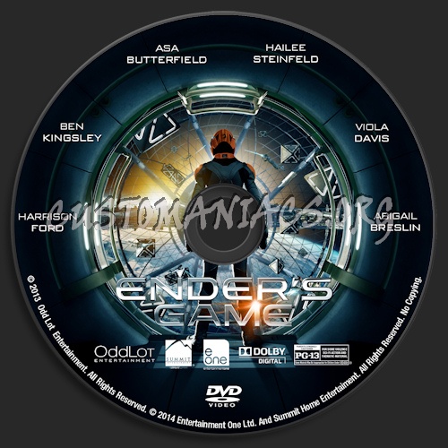 Ender's Game dvd label
