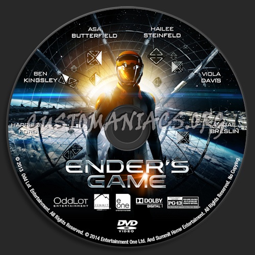 Ender's Game dvd label